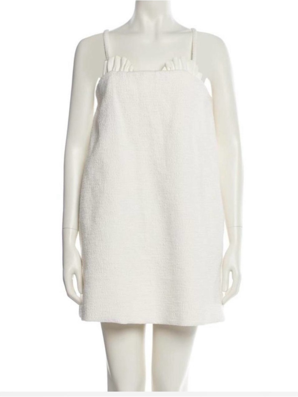 Adriana Degreas La Mer Coquillage Mini Dress in Off White